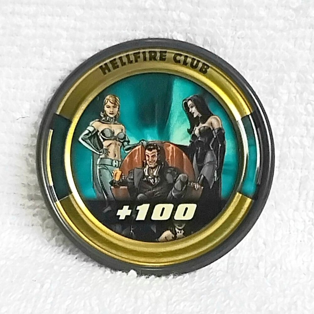 3/$25 NM/M 2011 Gold UD Hellfire Club 2" Marvel Slingers Medallion #79!!